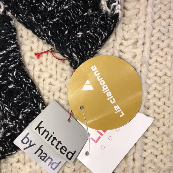 Liz Claiborne size small black knitted vintage deadstock sweater - Picture 10 of 12